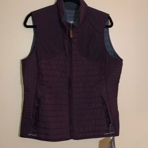 Burgundy Eddie Bauer Down Vest